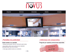 Tablet Screenshot of novus.es
